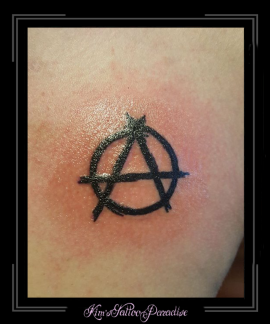 anarchistisch symbool borst