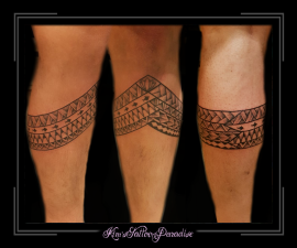 beenband maorie polinesisch onderbeen