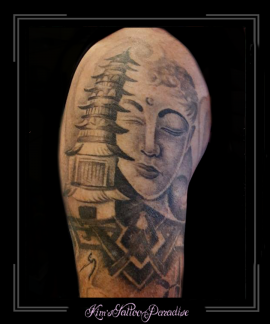 boeddha buddha tempel bovenarm
