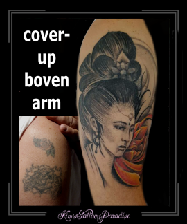 coverup bovenarm geisha japanse vrouw