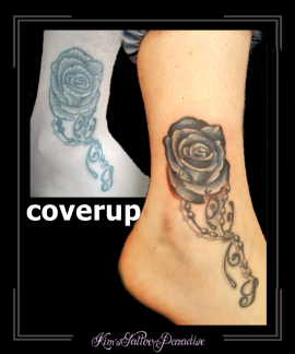 coverup roos rozen bloemen enkel