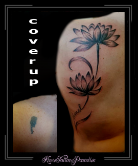 coverup schouder bloemen