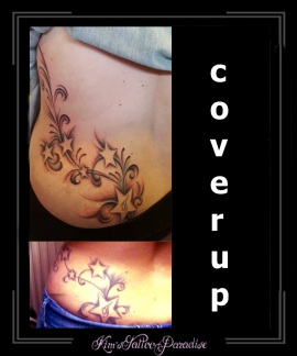 coverup sterren  krullen kriebels heup