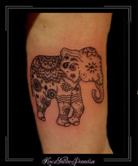 mandala olifant bovenarm