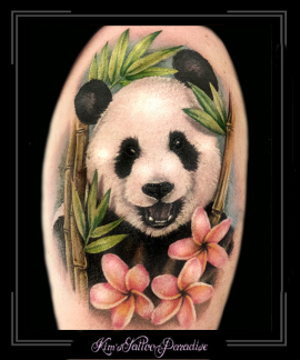 pandabeerbovenarmkleurportret