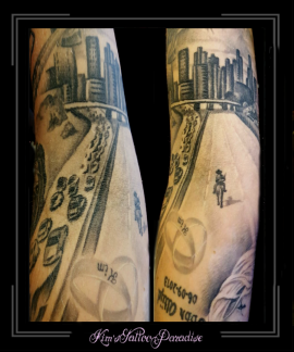 sleeve,auto's,verkeer,snelweg,cowboy,paard,stadsaanzicht,onderarm,manhattan,