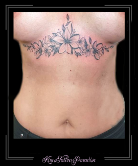 underboob borsten bloemen