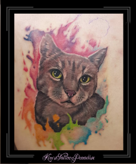 watercolor poes portret schouder1