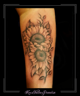 zonnebloemen,bloemen,onderarm,