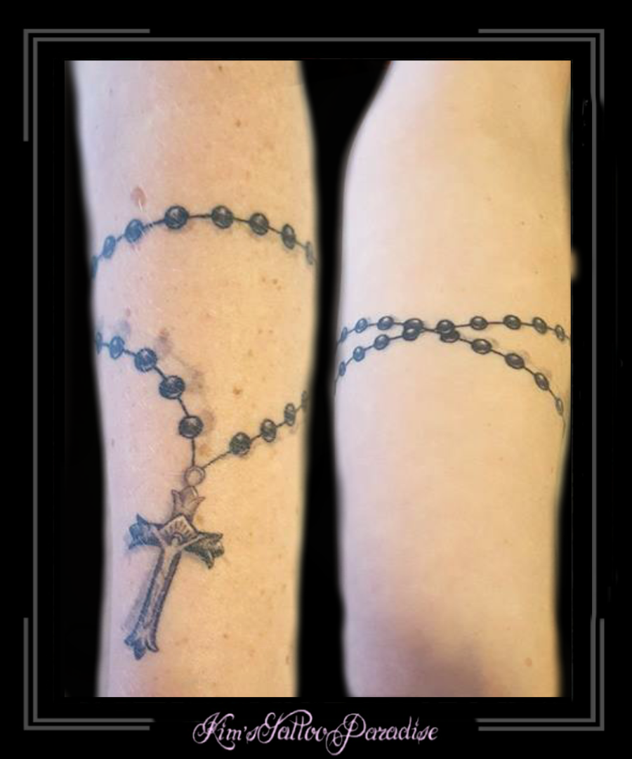 Oprecht tafel Floreren kruis armband ketting kralen | Kim's Tattoo Paradise