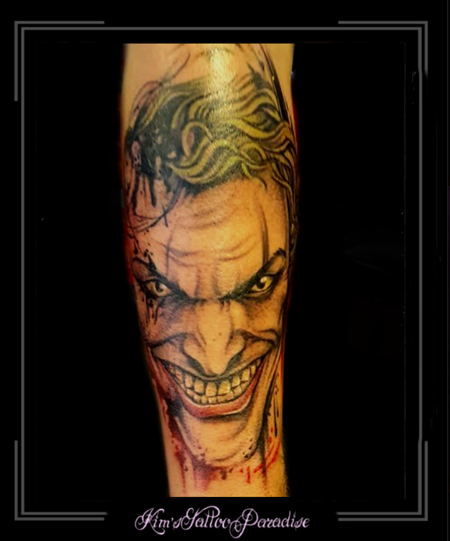 the joker, batman,film,acteur,onderarm, | Kim's Tattoo Paradise