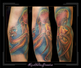 octopus inktvis fullcolor arm